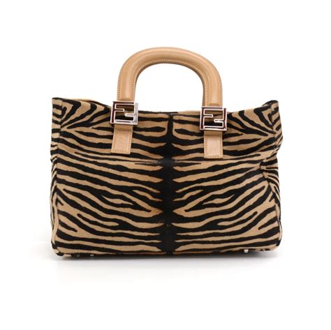 fendi zebra handbag